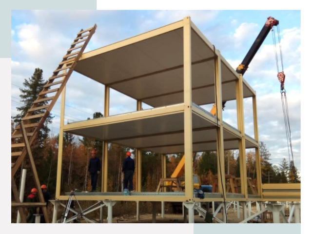 Строительство модульных здания Гатчина