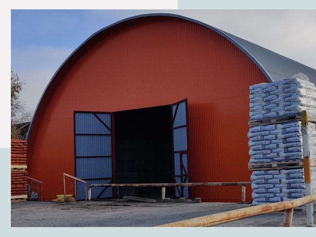 Полукруглые ангары по цене от 617 руб. в Гатчина