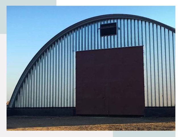 Бескаркасные ангары в Гатчине