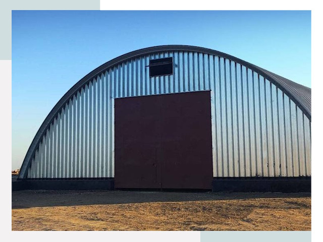 Арочные ангары в Гатчине