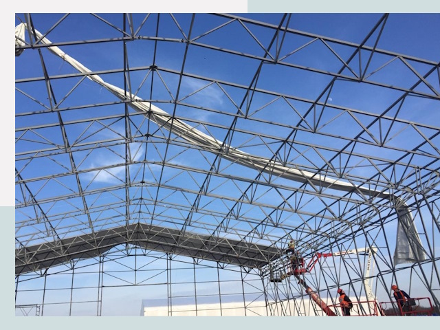 Шатровые ангары от 617 руб. в Гатчине и Ленинградской области