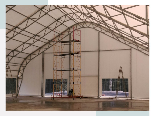 Шатровые ангары в Гатчине