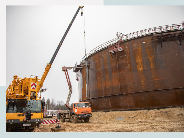 Монтаж резервуаров в Гатчине от 617 руб. за м³