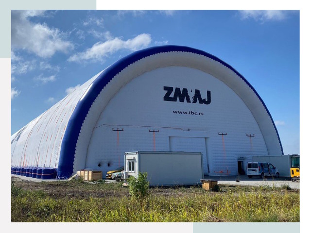 Брендирование ангаров в Гатчине