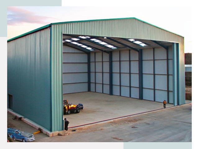 Строительство ангаров в Гатчине